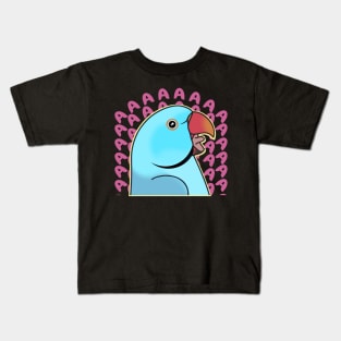 Blue Indian Ringneck AAAAA Kids T-Shirt